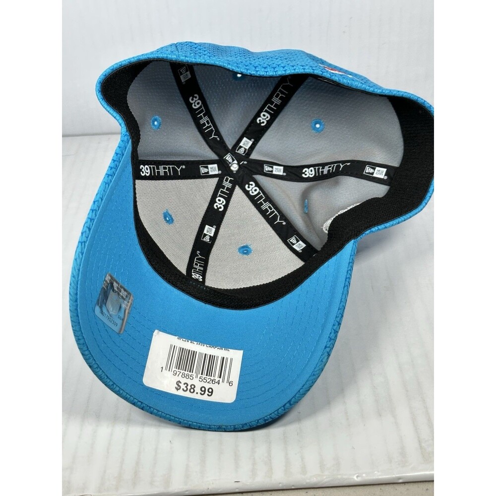 Size M/L New Era Blue Carolina Panthers 2024 Sideline 39THIRTY Flex Hat Cap NWT - Picture 5 of 5